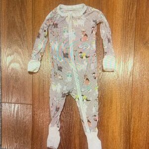 Kids Animal Print One Piece Pajama